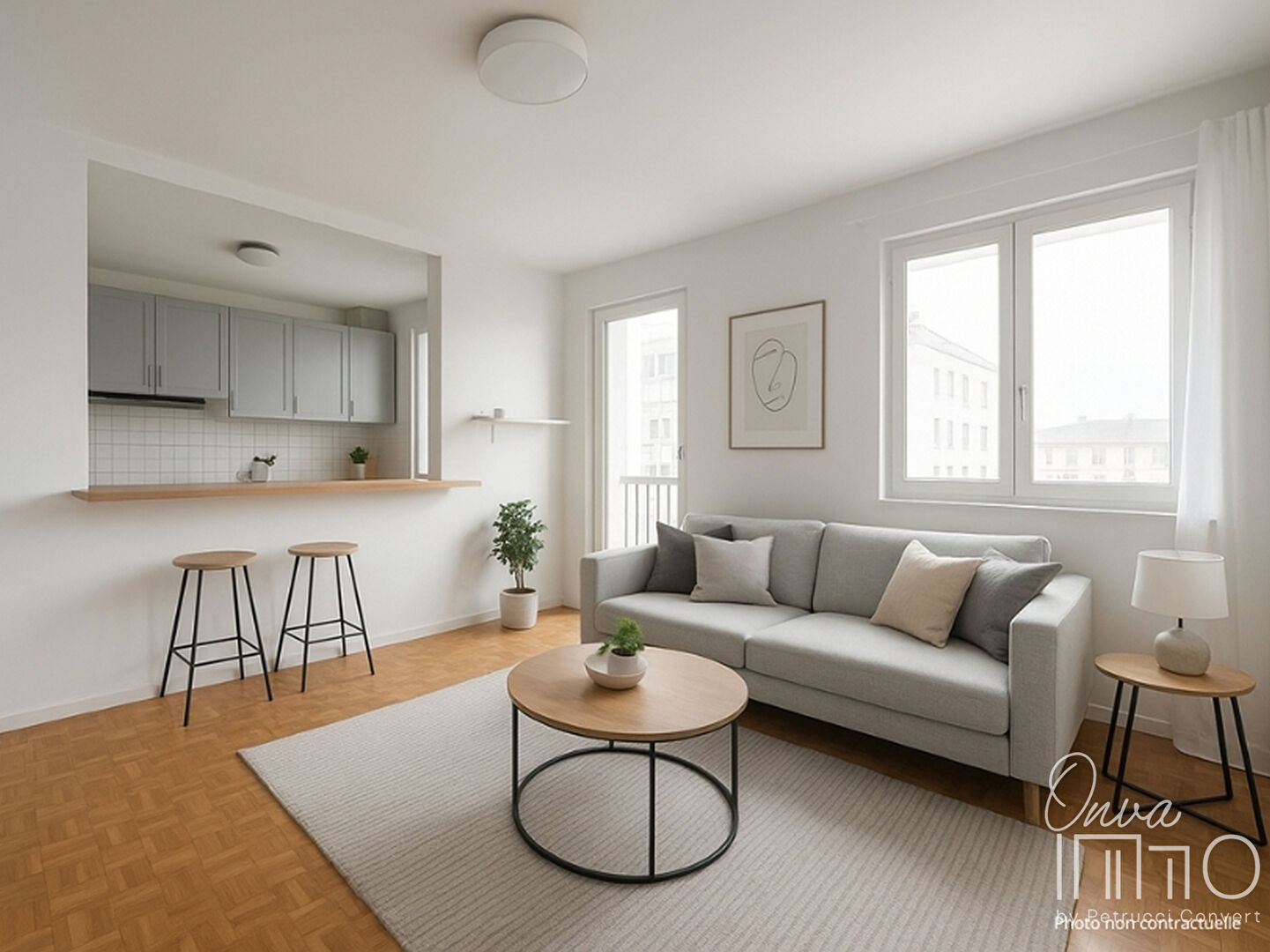 Cusset / Grandclément - T3 de 54m² à rénover avec balcon et cave.