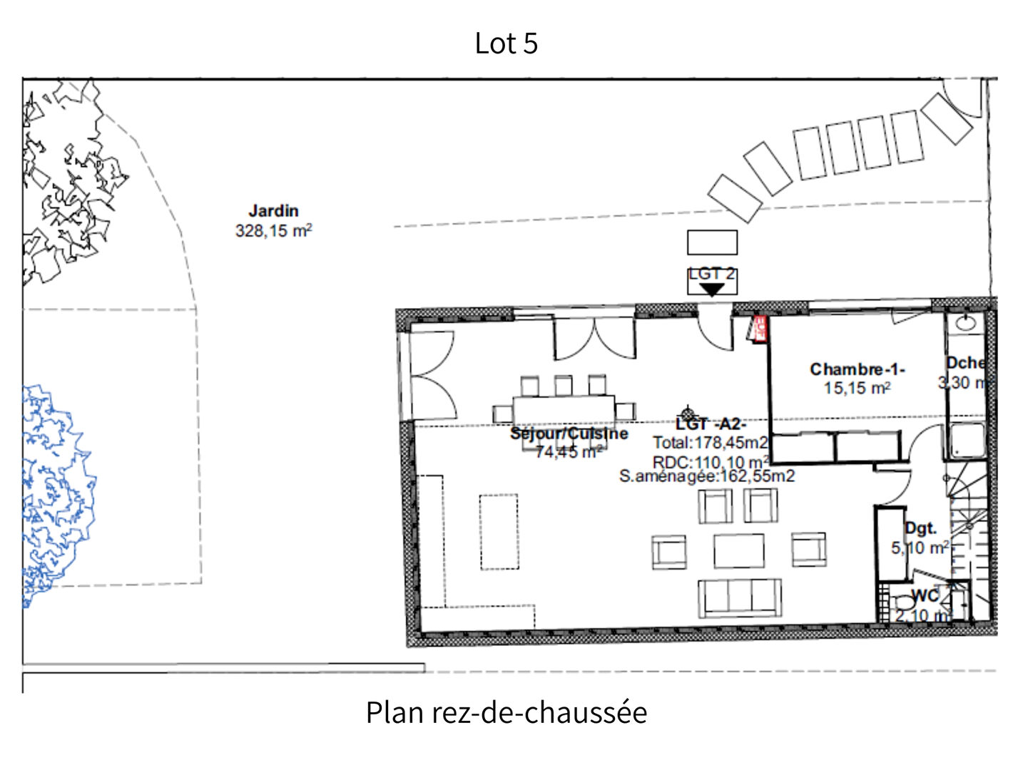 Maison 178m²  avec terrain de 460m² - Crépieux limite Caluire