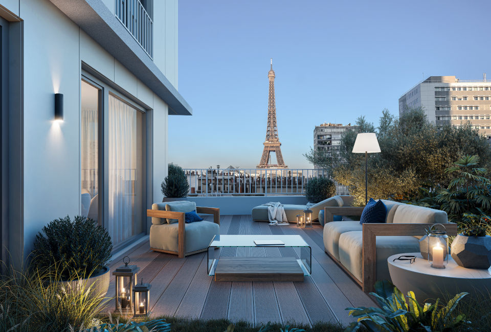 Penthouse de prestige avec terrasse à Paris 15ème !
