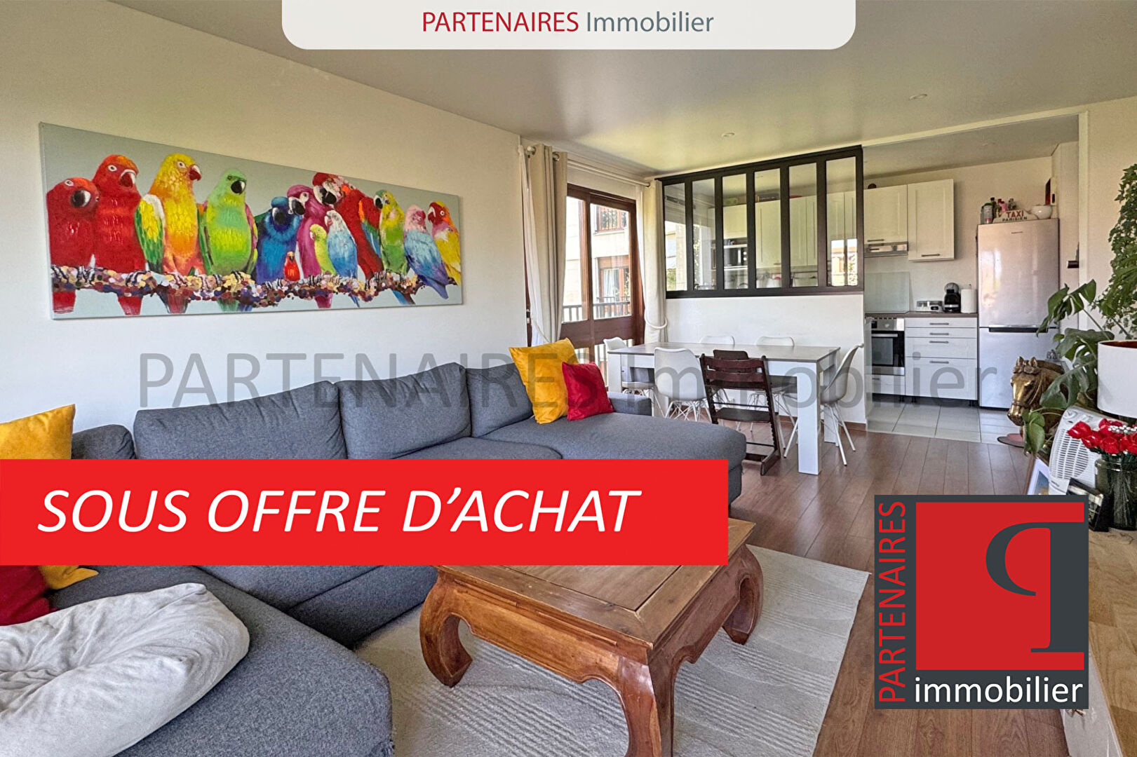 Appartement 64 m² - 2 chambres - balcon - cave - parking extérieur - LE CHESNAY