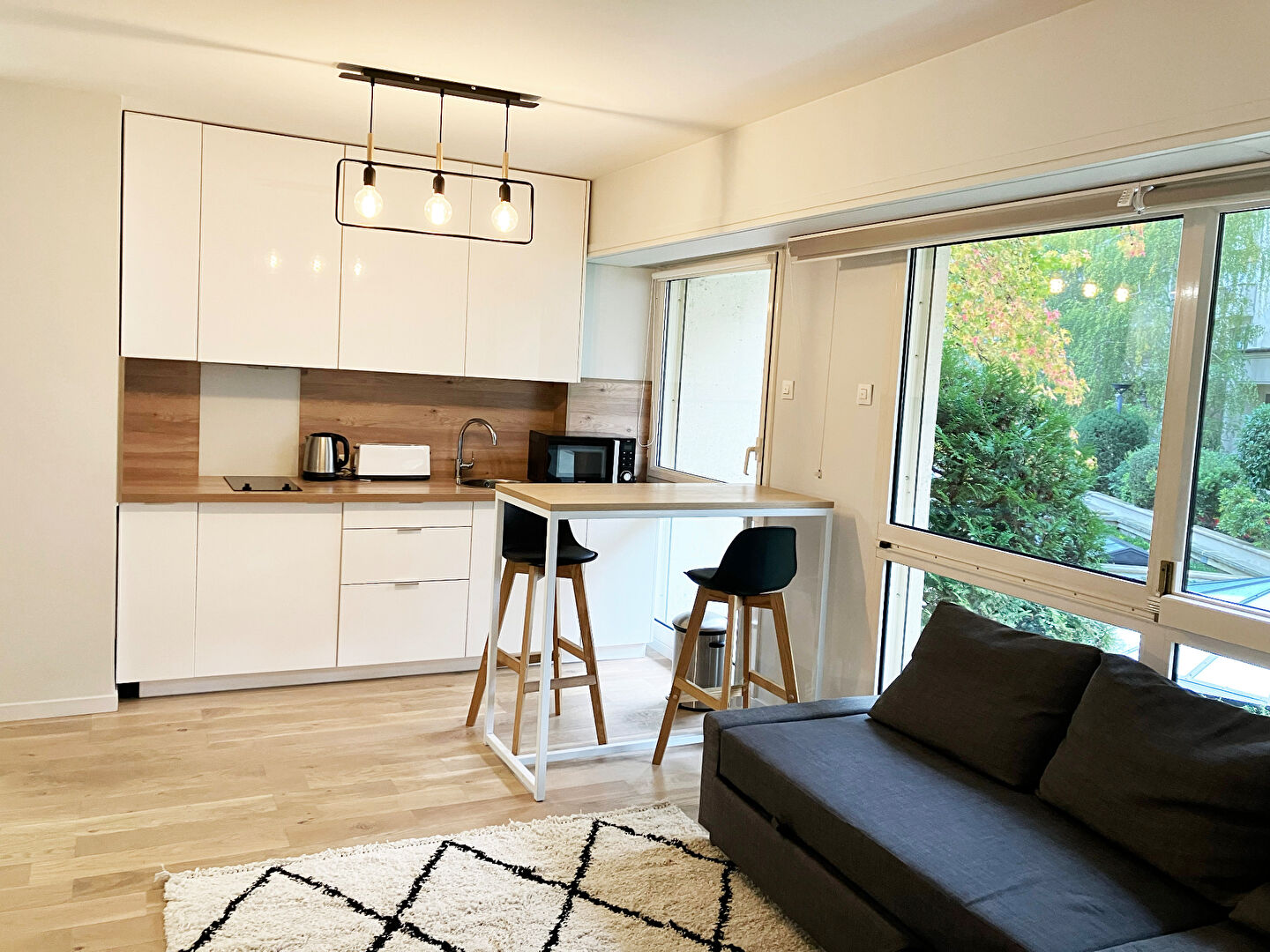 Photo Grand studio 38 m2 Excellant état 2ème étage avec vue sur jardin image 2/6