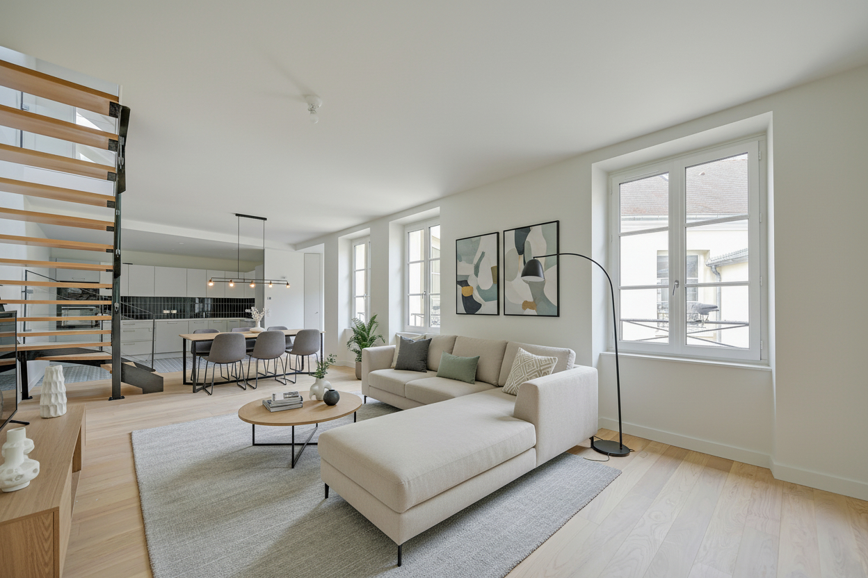 Appartement Saint Germain En Laye 5 pièce(s) duplex de 112.50 m² loi Carrez soit 148.25 m² au sol