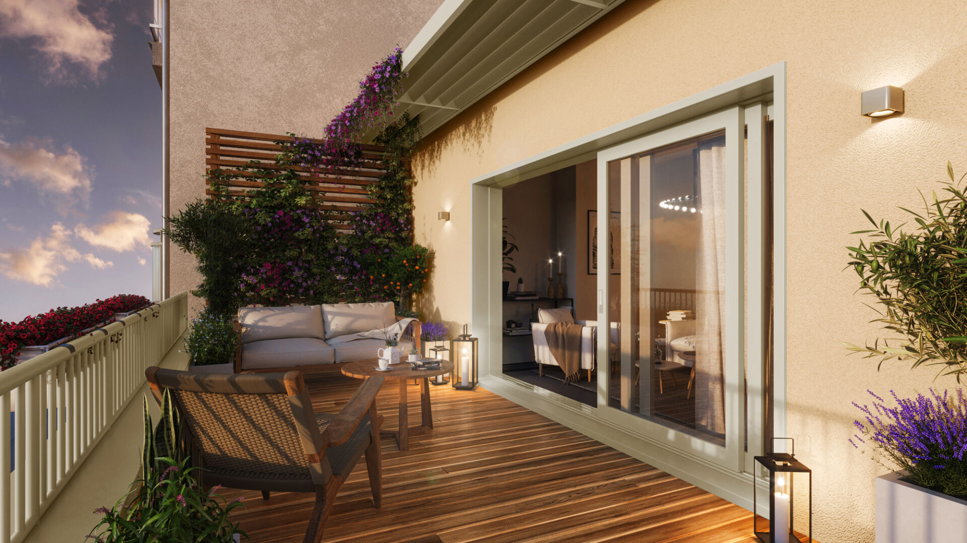 T4 Duplex Attique avec grande terrasse  - Résidence LES VILLAS MAGNOLIAS - Lyon 3 Montchat