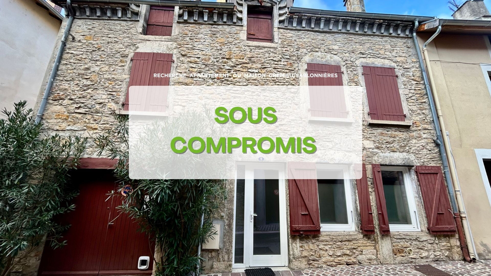 Agence immobilière de RECHERCHE APPARTEMENT OU MAISON - Crémieu