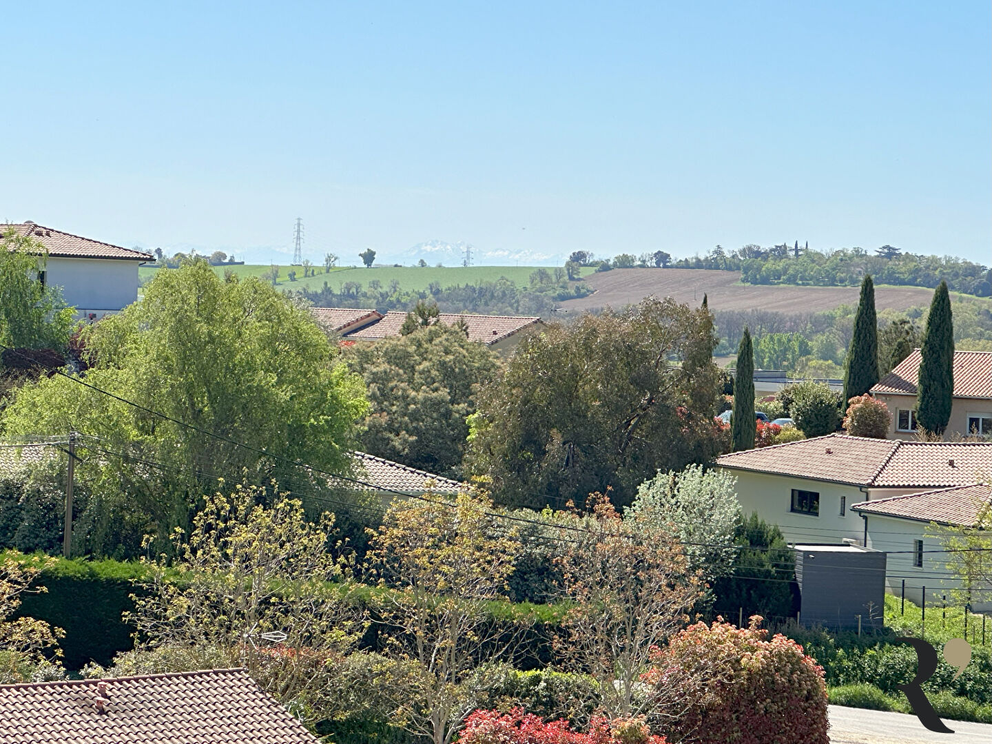 Terrain Aigrefeuille 1284 m2 vue Pyrénées