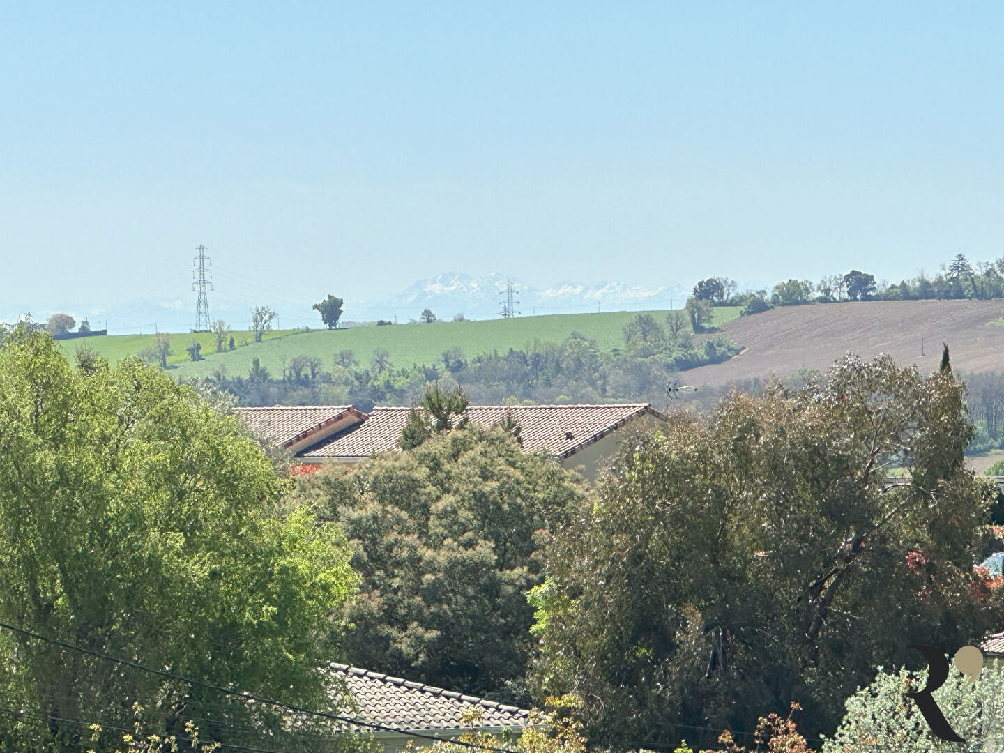 Photo Terrain Aigrefeuille 1284 m2 vue Pyrénées image 2/6