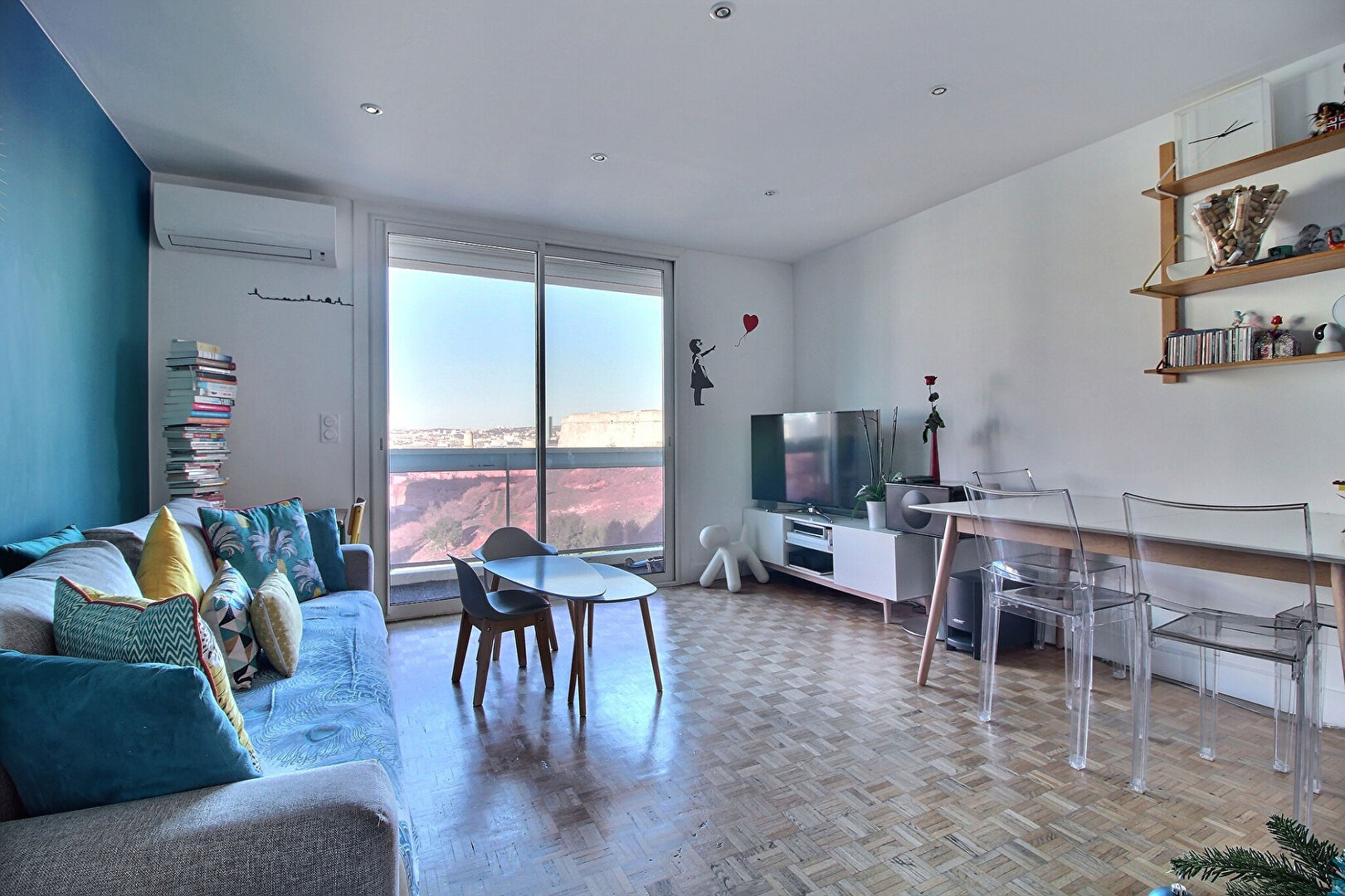 Appartement Marseille 3 pièces 60 m2, balcon, vue, calme, stationnement