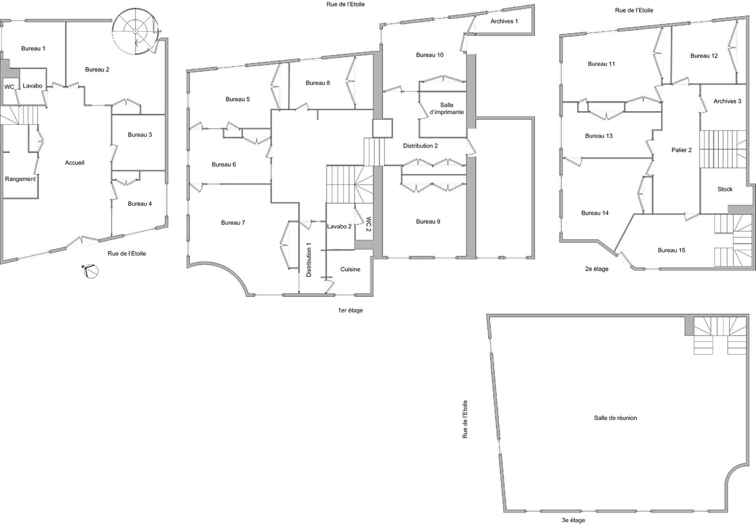 Photo Immeuble Tertiaire avec RDC Commercial au Coeur de Bourg en Bresse image 2/2