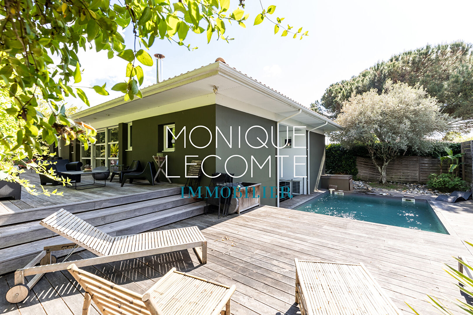 BORDEAUX-CAUDERAN, Maison contemporaine - 4 chambres - Terrasse - Piscine - Garage
