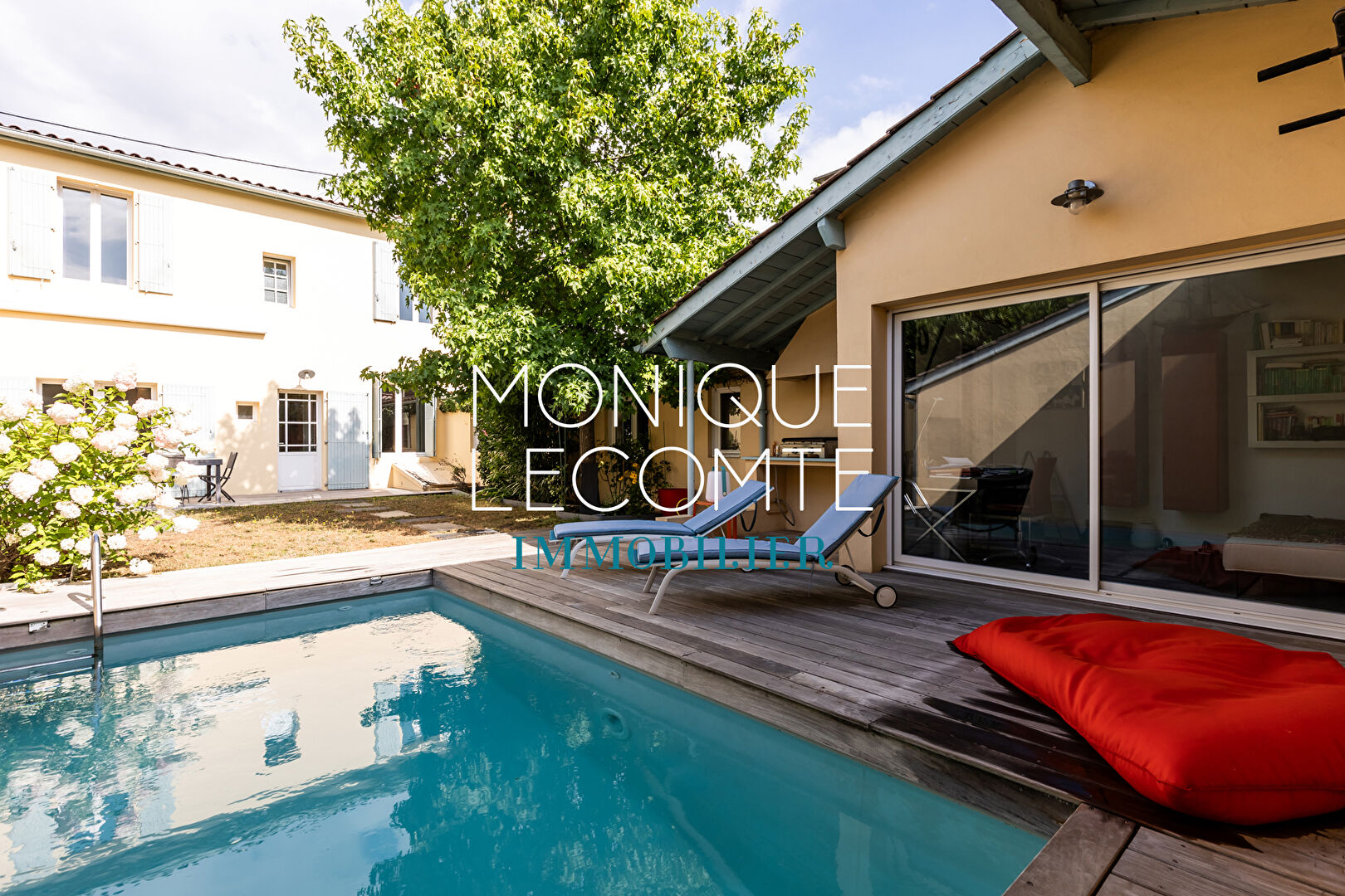 Photo BORDEAUX-CAUDÉRAN - MAISON PIERRE 170 m2  -  4 CHAMBRES - JARDIN - PISCINE - GARAGE image 3/6