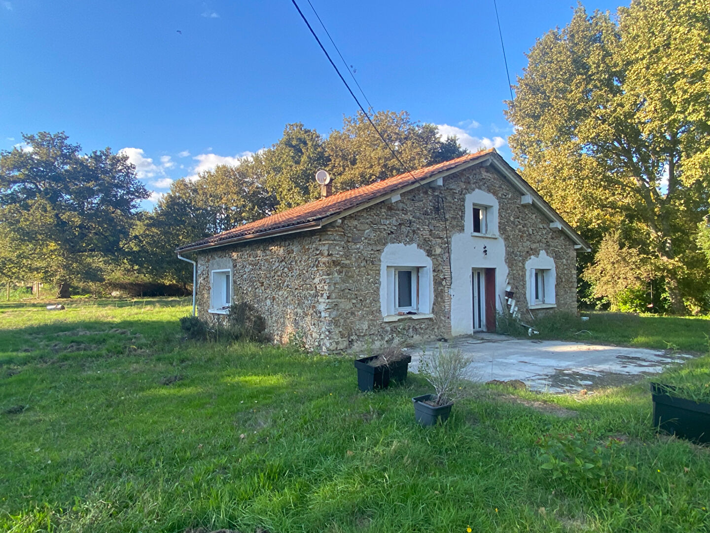 Maison typique landaise et terrain constructible