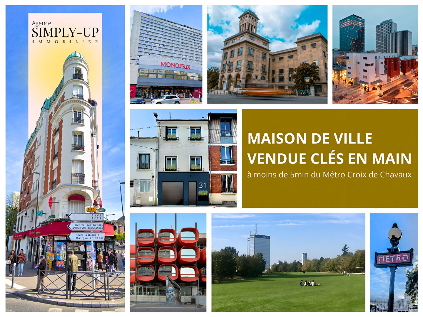Maison Montreuil 4 pièce(s) 112 m2