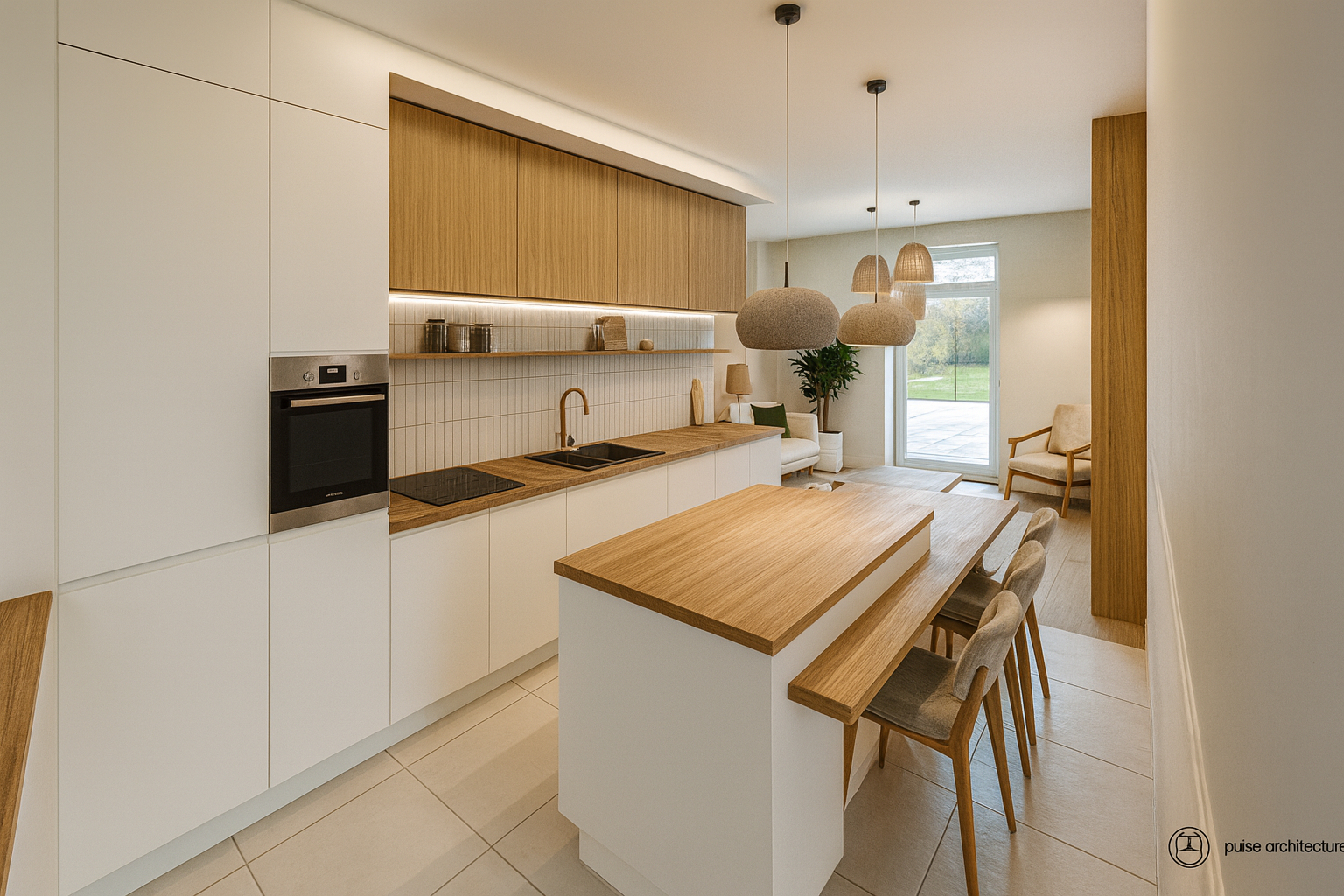 Photo MOULINS LES METZ : SUPERBE F3 ENTIEREMENT RENOVE AVEC VASTE TERRASSE image 5/6