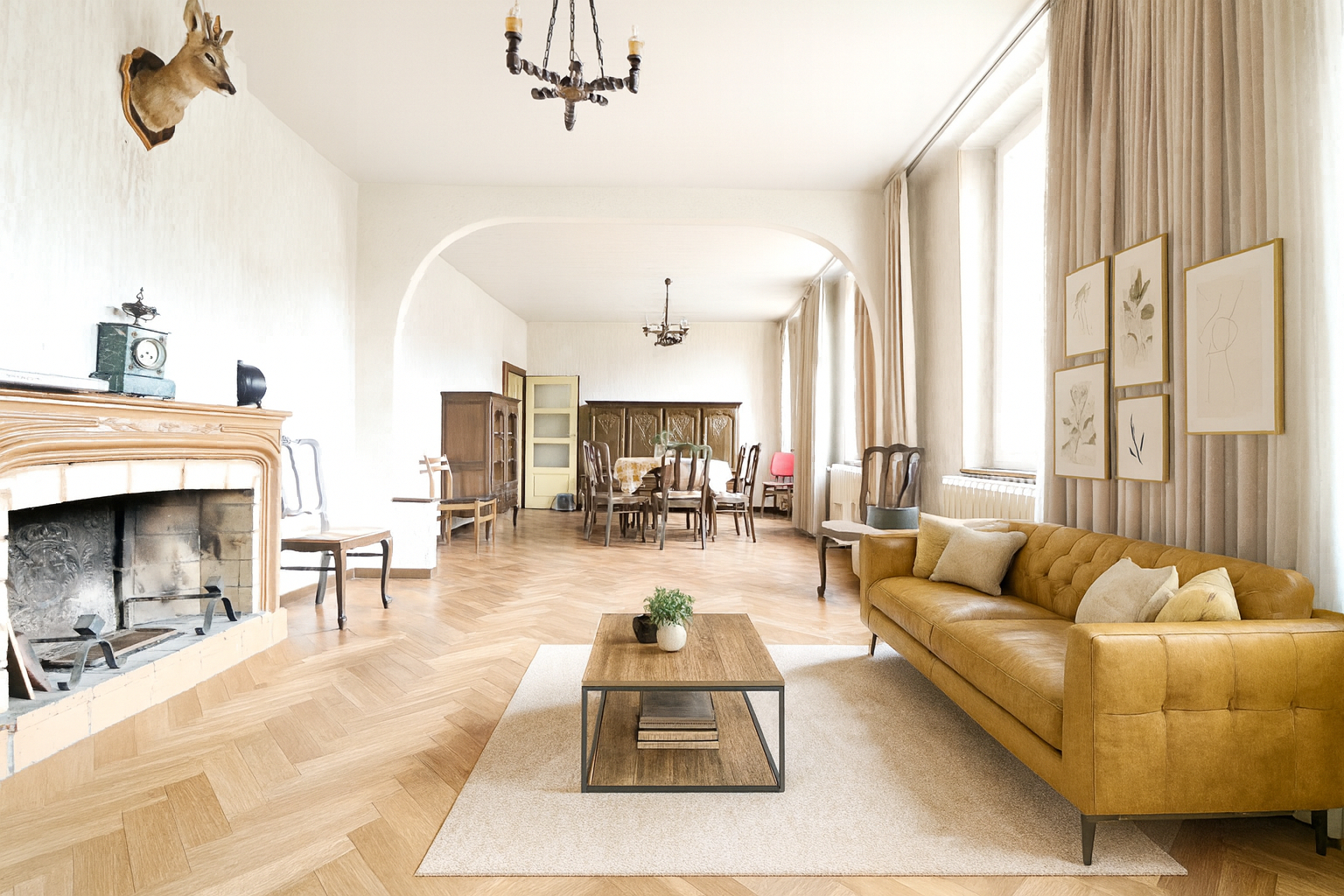 METZERVISSE : MAISON DE VILLAGE DE 1718 AVEC BEAU TERRAIN A RENOVER