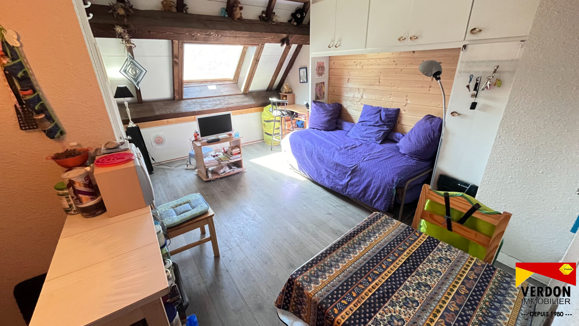 STUDIO CABINE MANSARDE SUD