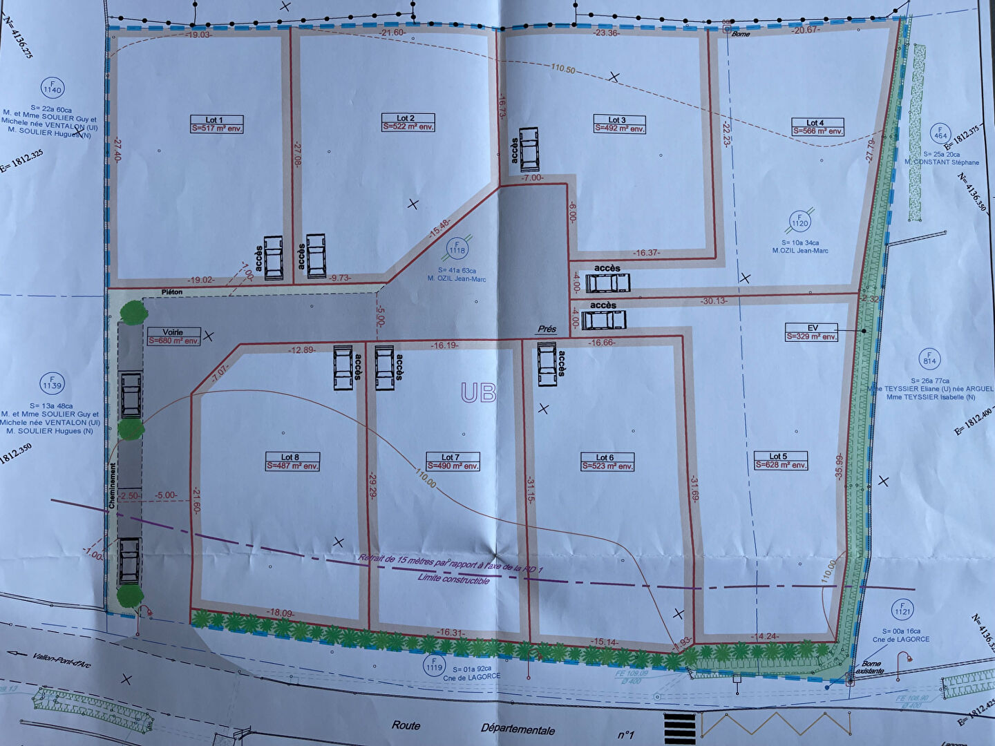Photo Terrain à bâtir de 628 m2 dans petit lotissement image 5/5