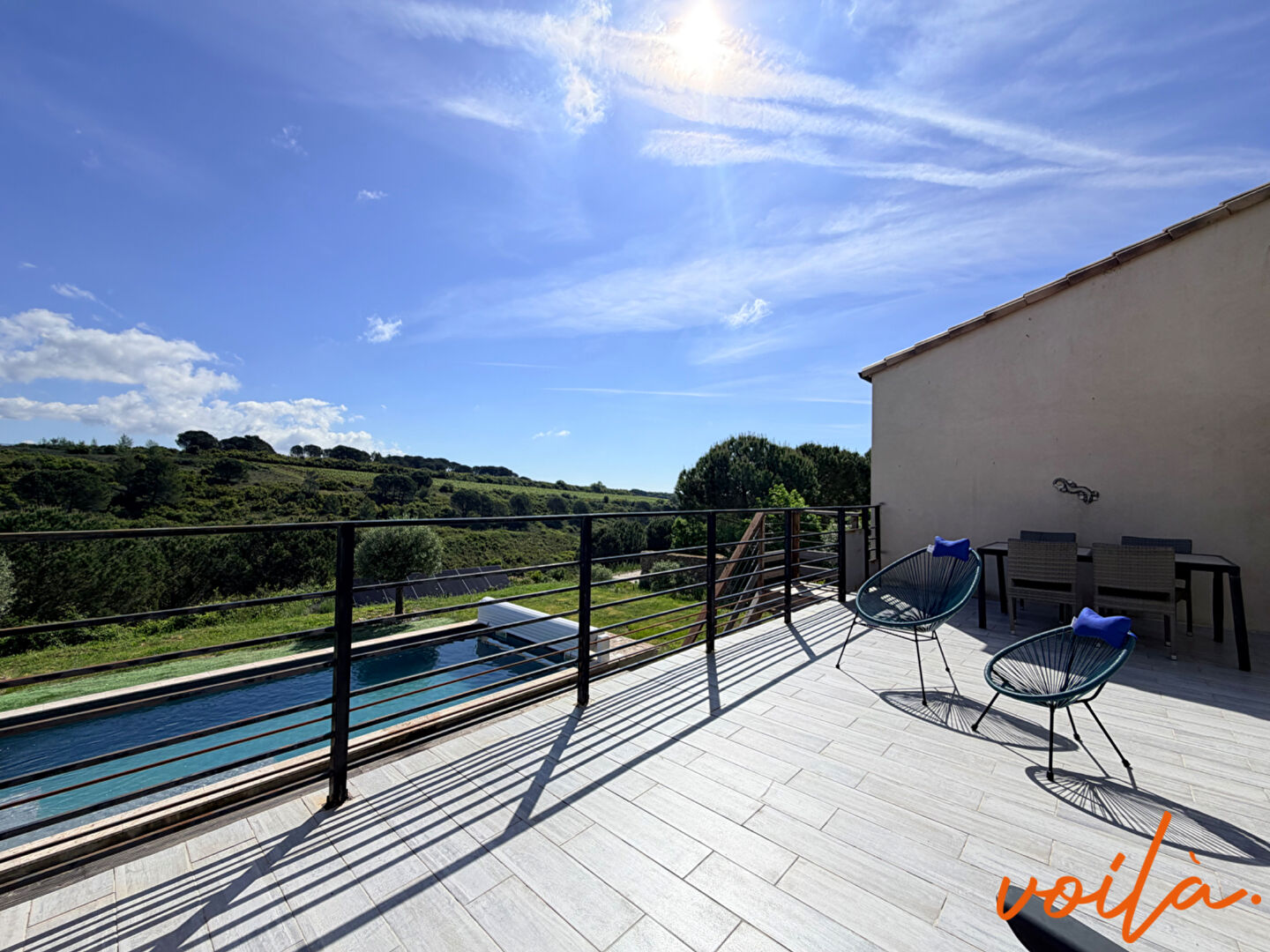 REF – OCCITANE – 15min CARCASSONNE – Maison plain-pied 165m² – 3 chambres + T2 – Garage – Piscine