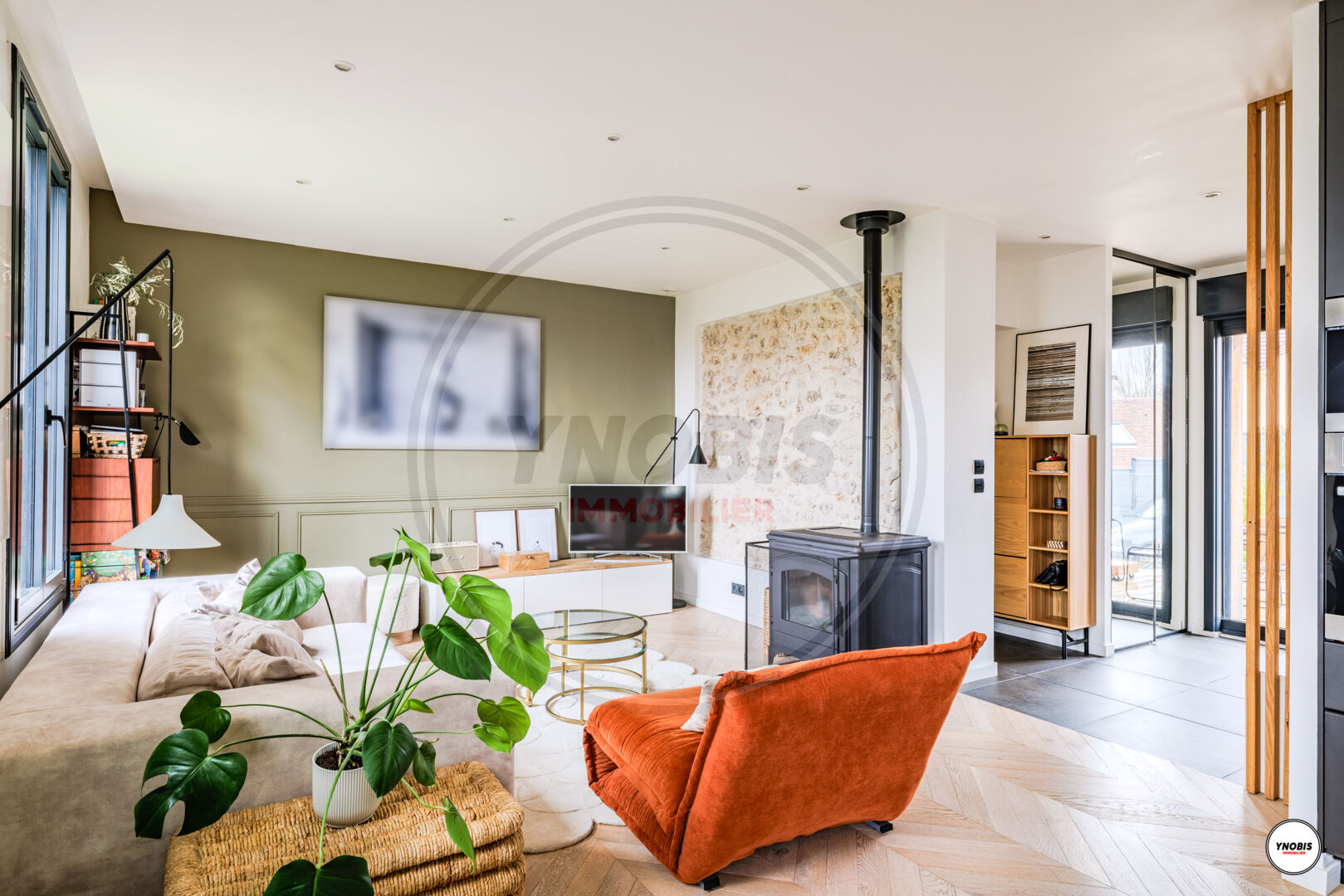 Photo Meulière Orgeval 3 chambres100 m2 - Vue Tour Eiffel et La Défense image 5/6