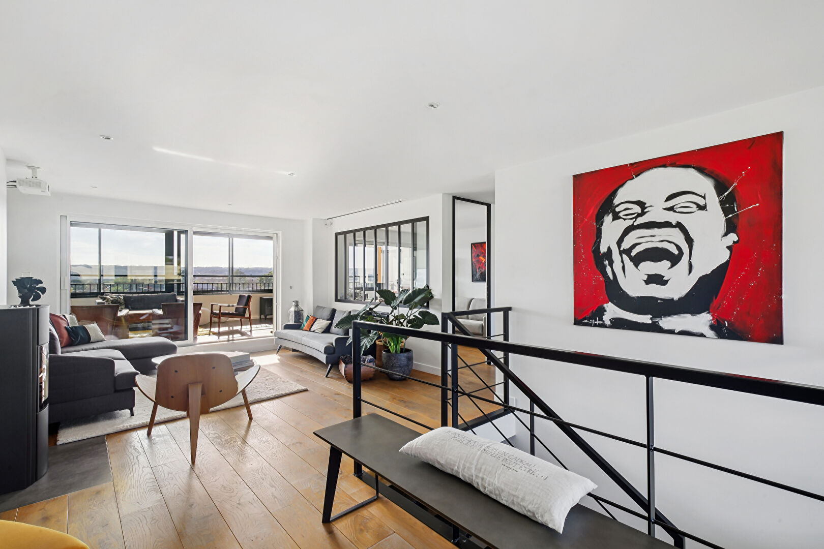 Superbe APPARTEMENT 5 pièces en duplex lumineux de 124 m² avec terrasse couverte  de 28 m² plein sud à 8 mn RER