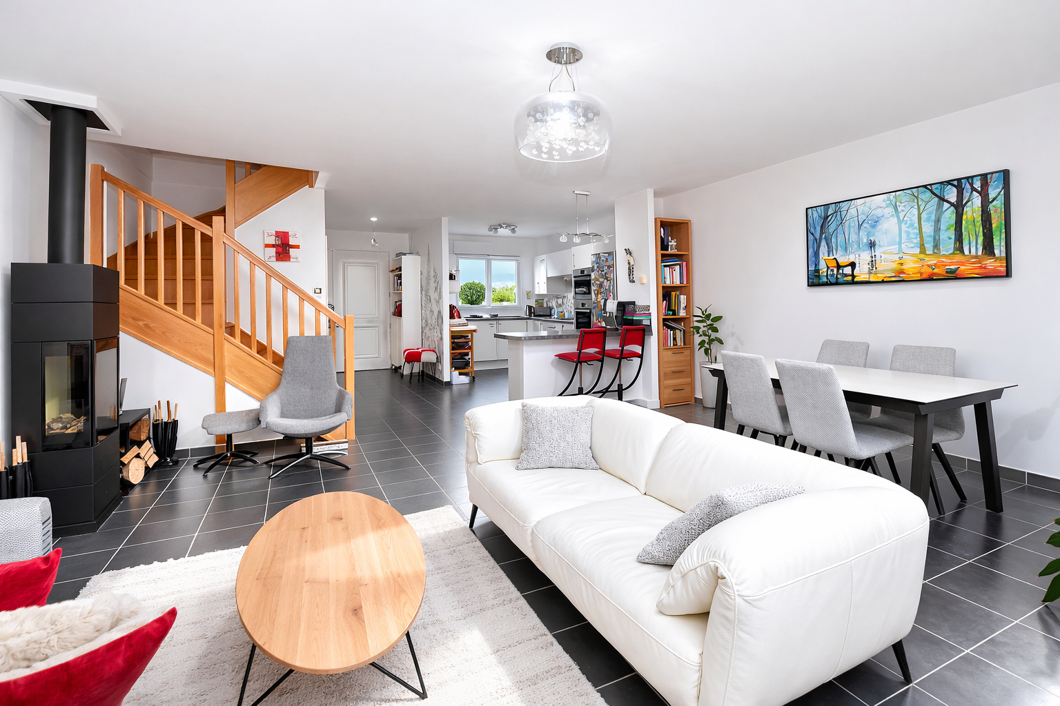 MONTESSON – 3 MN CENTRE VILLE – MAISON DE 135 M² AU SOL – 4 CHAMBRES – TERRAIN 265 m²