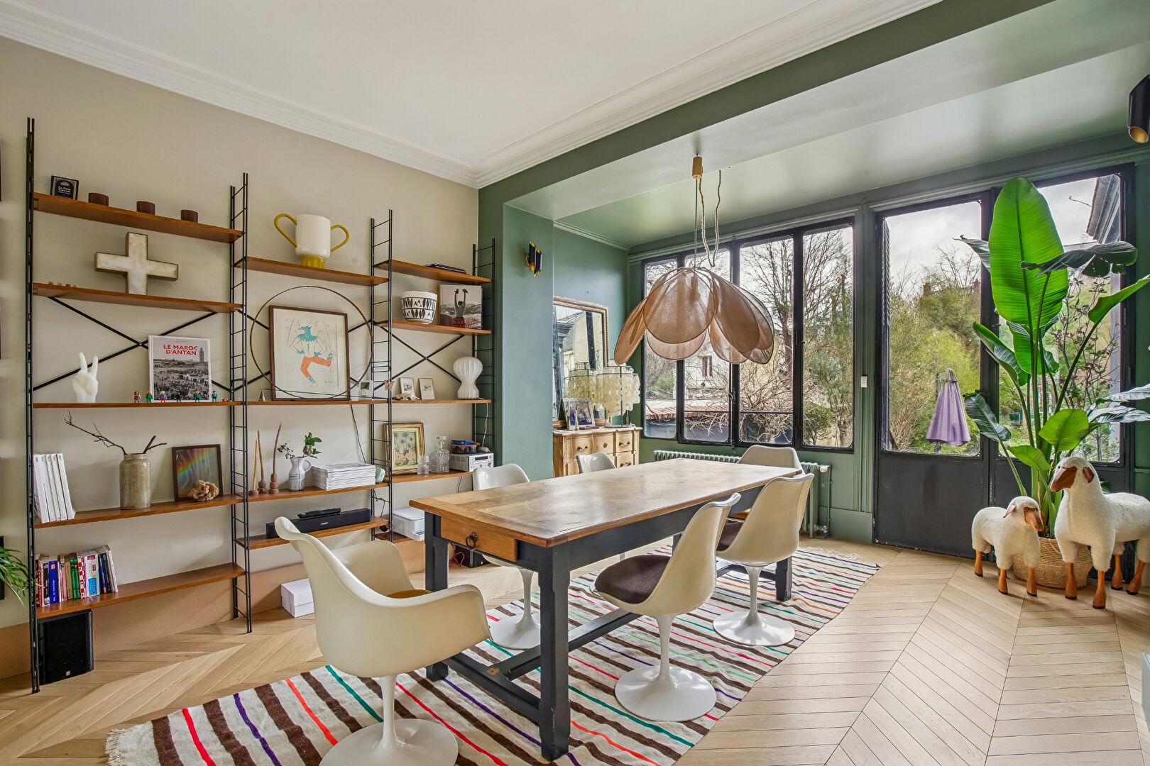 BAS DE CHATOU – HYPER CENTRE – CHARMANTE MAISON MANSART DE 1890 – 5 CHAMBRES – TERRAIN 489 M²4 MN RER