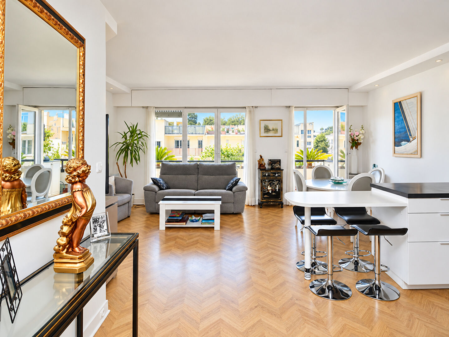 BAS DE CHATOU – 7 MN RER – APPARTEMENT 2 CHAMBRES – 68 M² – CAVE ET PARKING