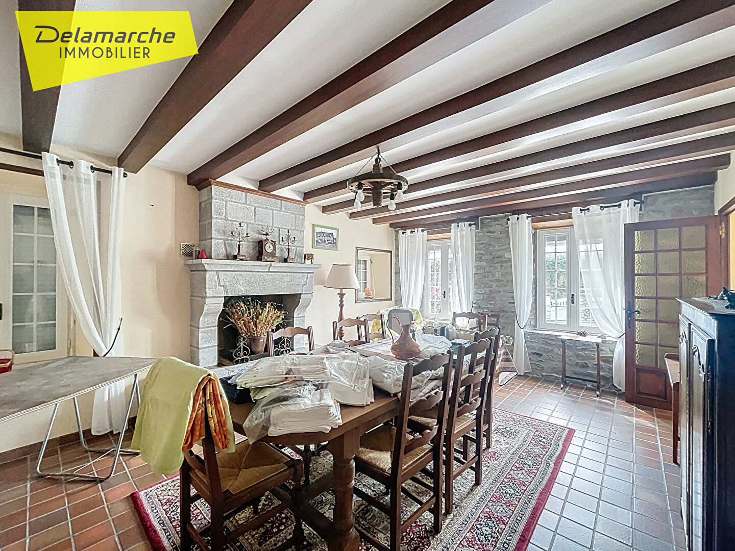 Photo Maison en pierres avec dépendance Tourneville Sur Mer  7 pièces 151 m2 image 2/6