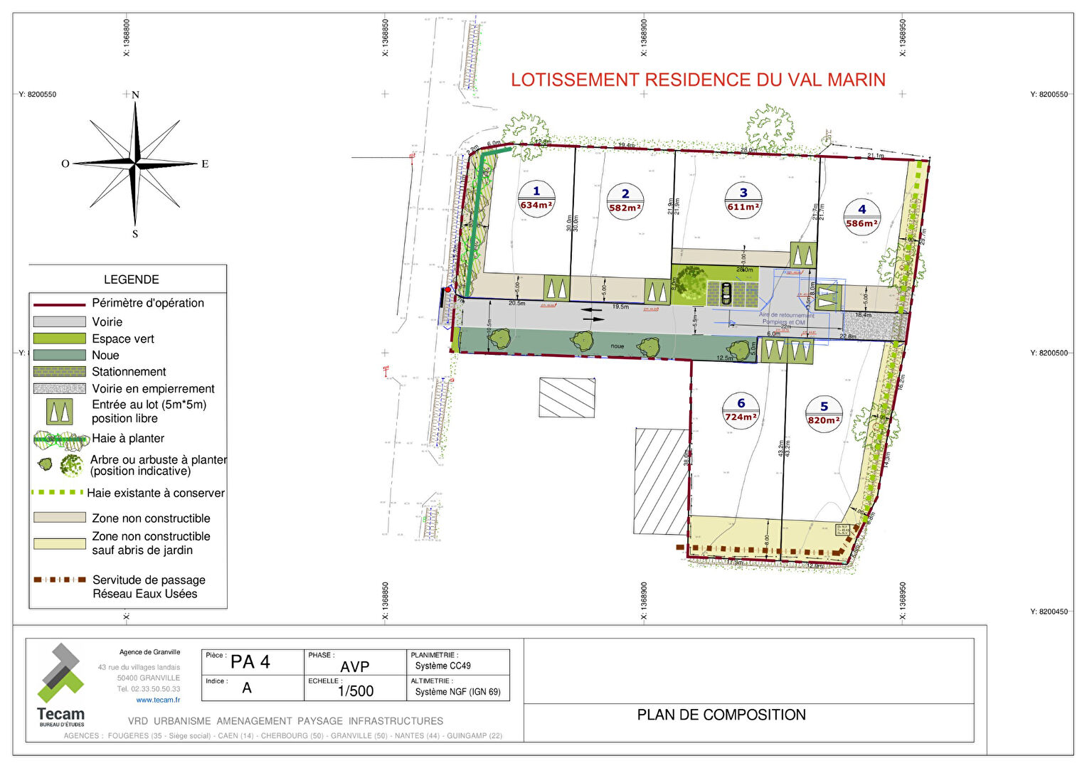 A vendre terrain constructible Bricqueville Sur Mer 820 m2 viabilisé
