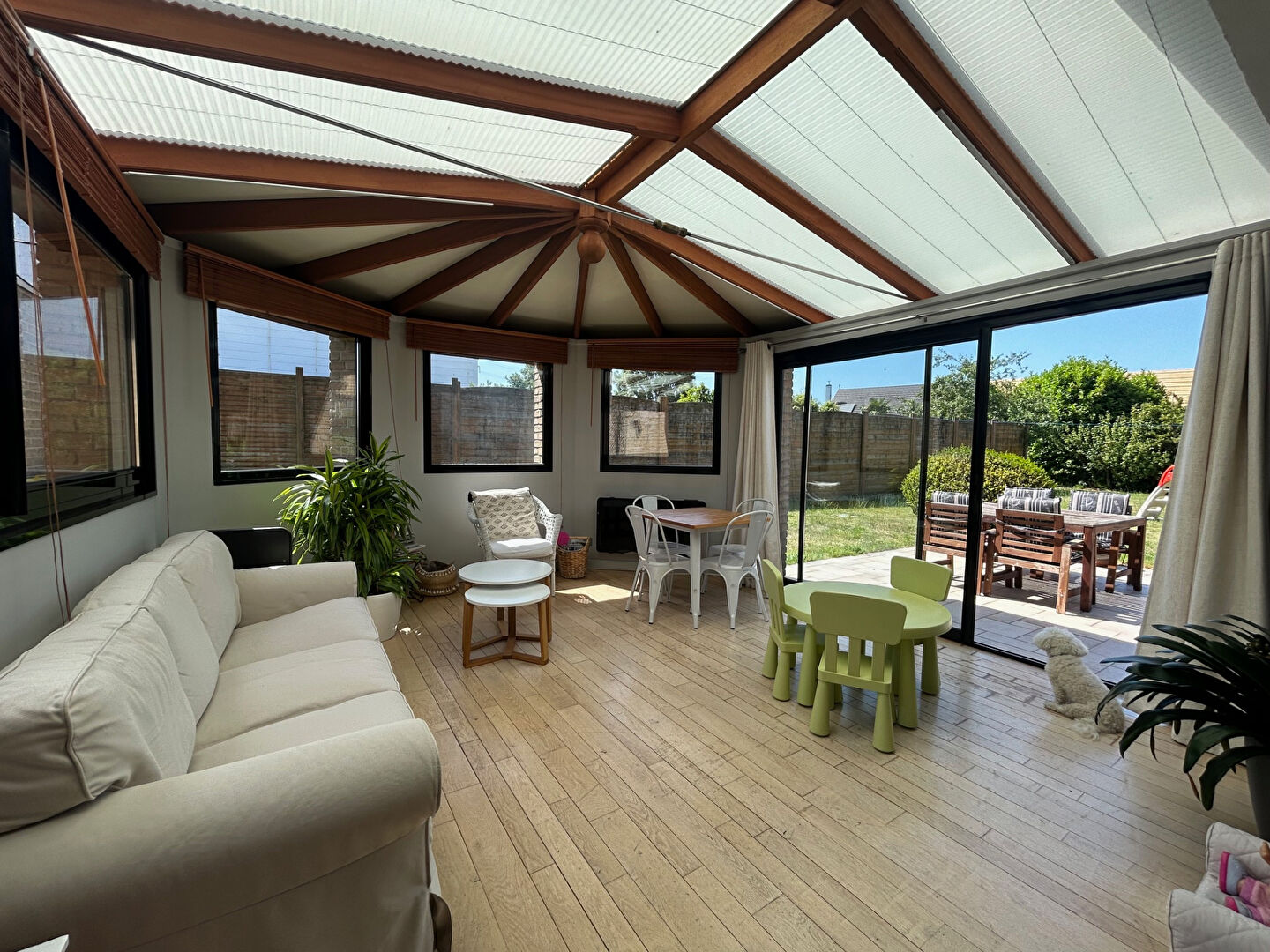 Fréthun maison type longère semi plain pied, garage, jardin