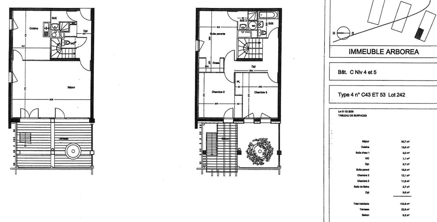 Appartement Nantes 4 pièce(s) 104.5 m2