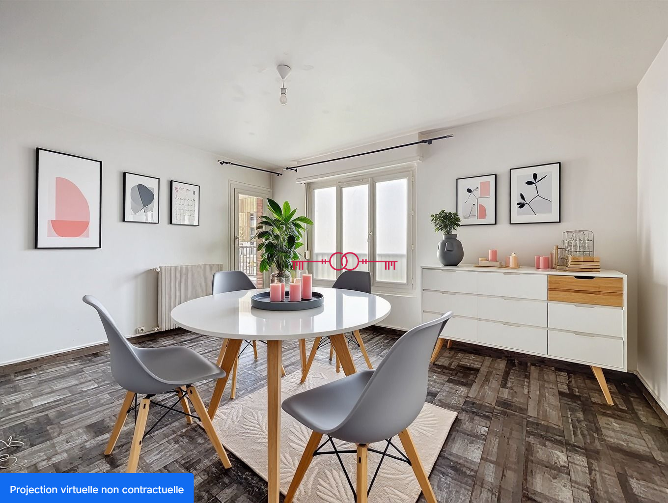 Appartement  3 pièces d'environ 58m2 secteur Orgeval