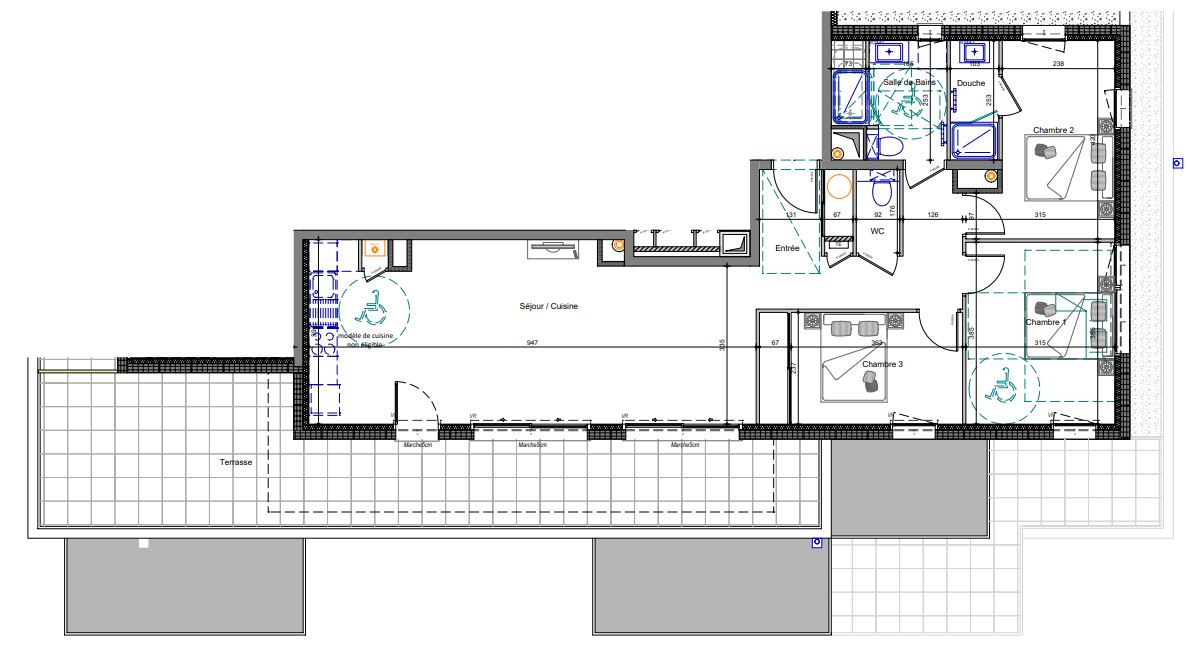 Photo THONON Ouest - Dernier étage terrasse image 3/4