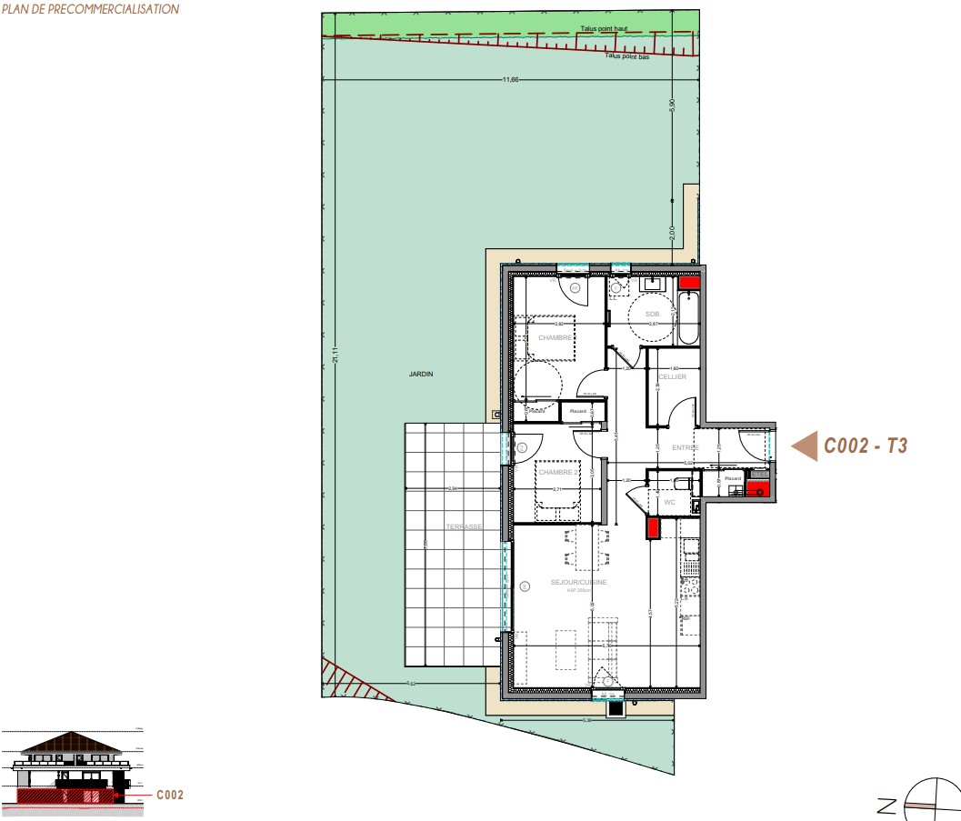 Photo YVOIRE - T3 en rez avec jardin de 153m² image 2/3