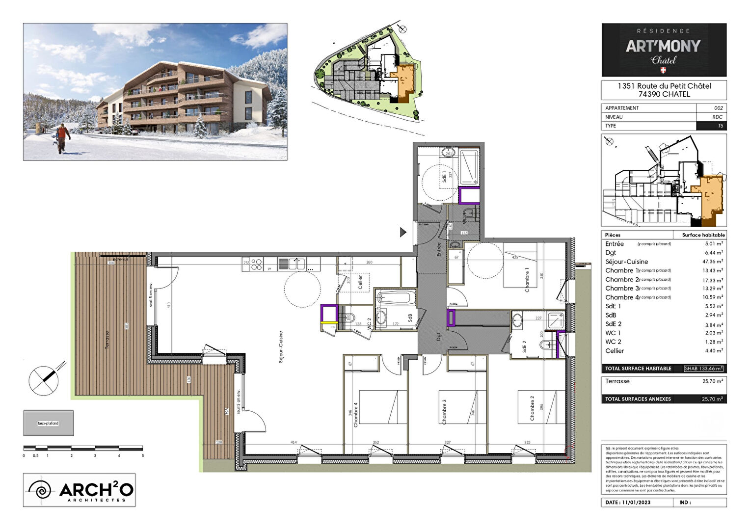 Photo Nouveauté - CHATEL - Appartement standing T5 image 2/4