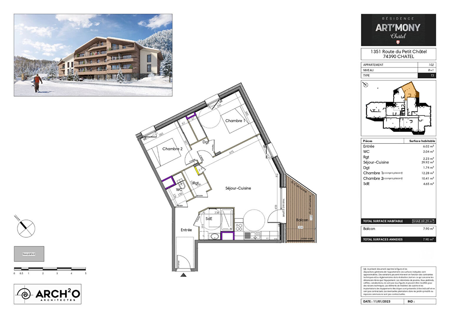 Photo Nouveauté - CHATEL - Appartement standing T3 image 2/4