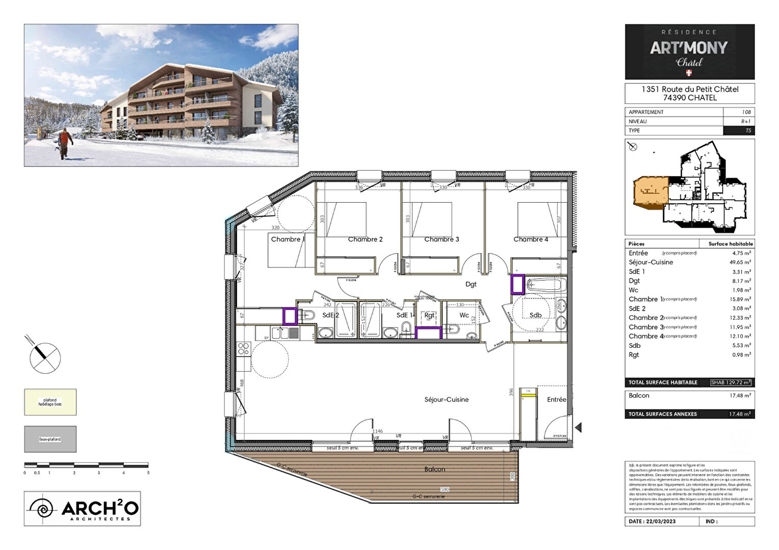 Photo Nouveauté - CHATEL - Appartement standing T5 image 2/4