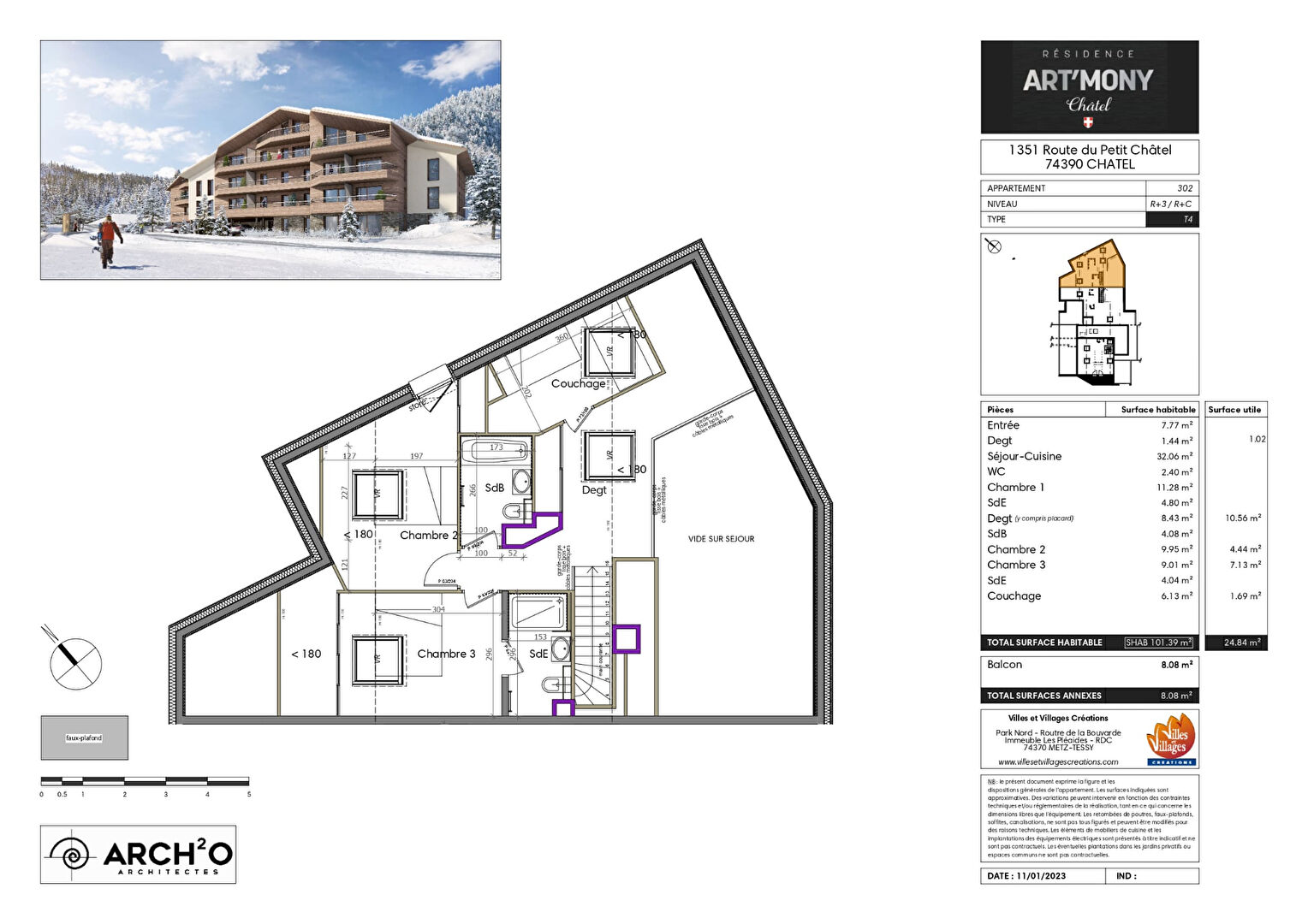 Photo Nouveauté - CHATEL - Appartement standing T4 duplex image 3/4