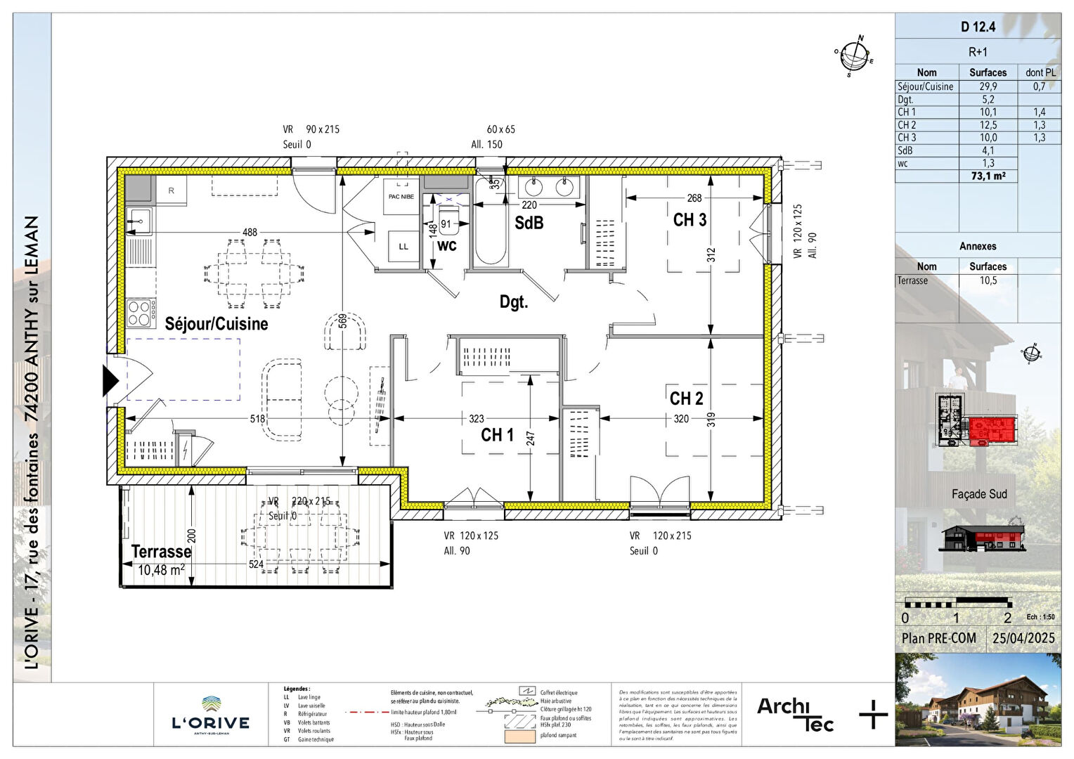 Photo L'ORIVE - ANTHY SUR LÉMAN - T4 de 73.10m² image 2/5