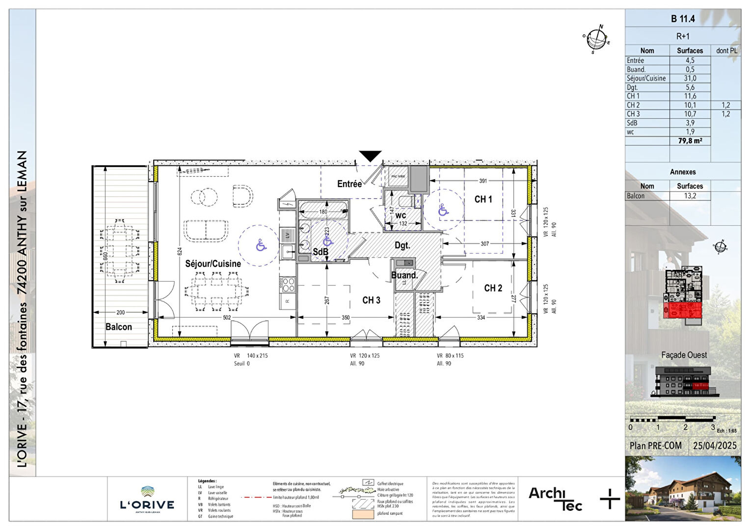 Photo L'ORIVE - ANTHY SUR LÉMAN - T4 de 79.8m² image 2/5