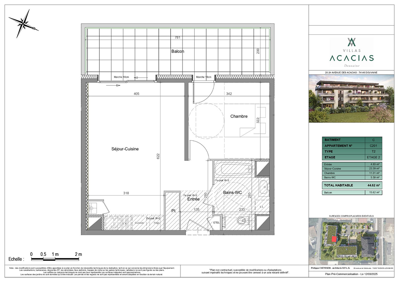 Photo DOUVAINE - Appartement T2 - 44.62m² image 2/2