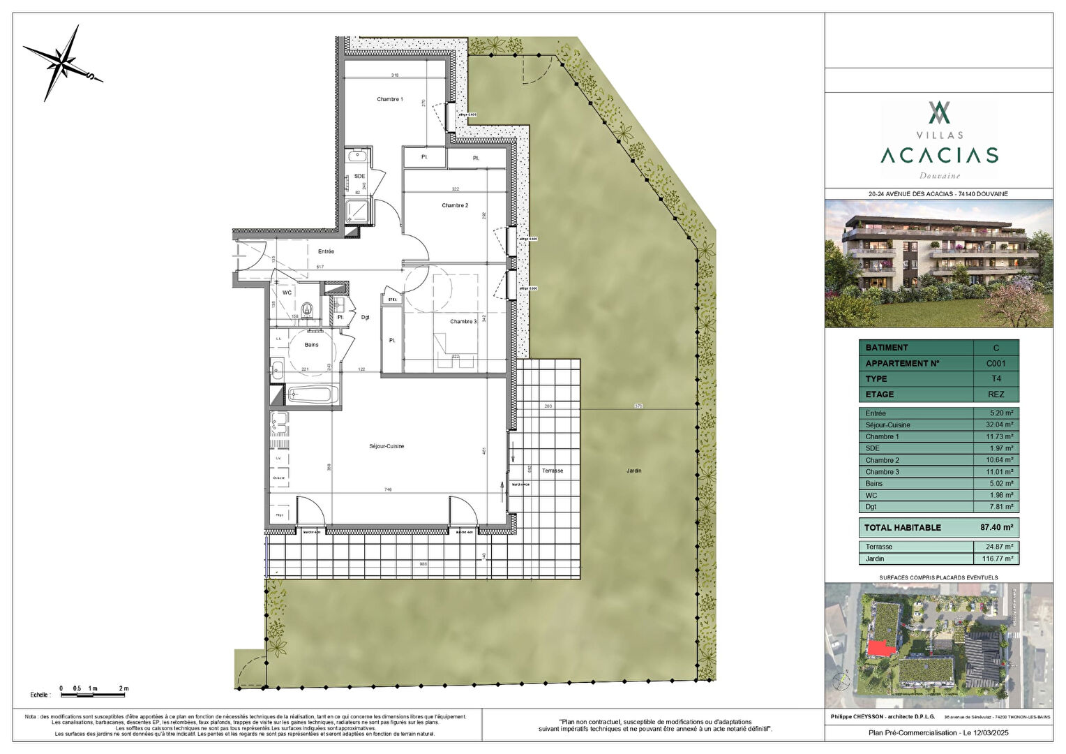 Photo DOUVAINE - Appartement T4 RDJ - 87.40m² image 2/2