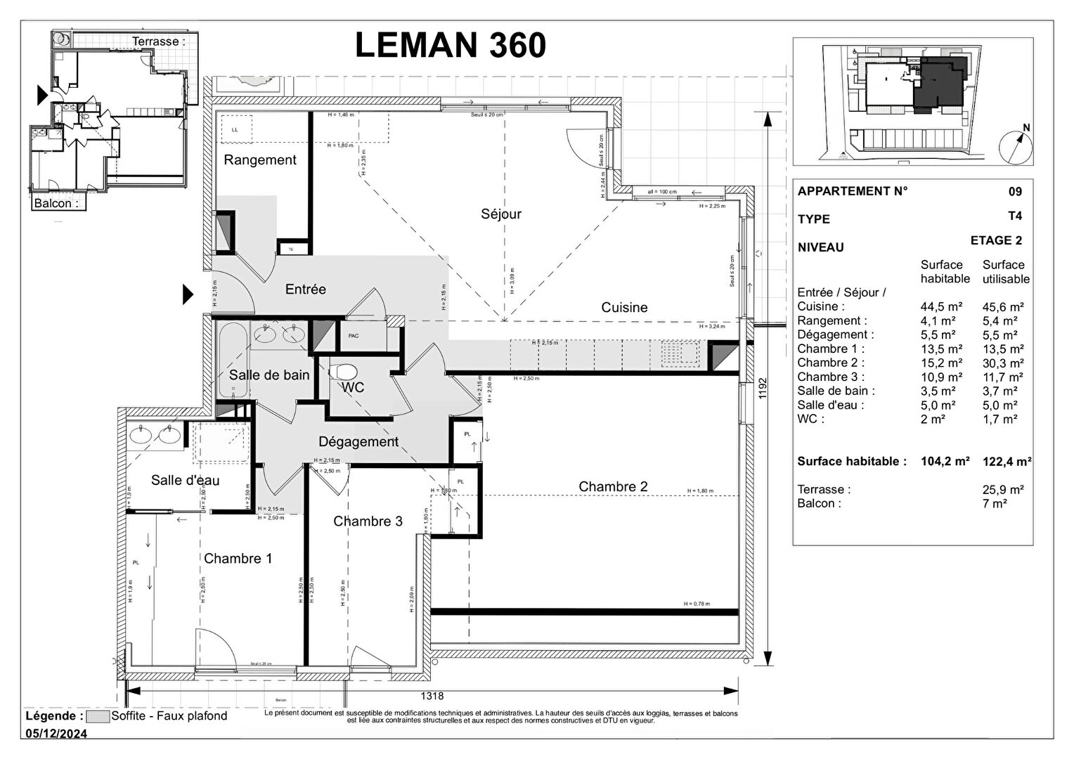 Photo MESSERY - T4 de 104.2m² - Vue Lac image 3/5