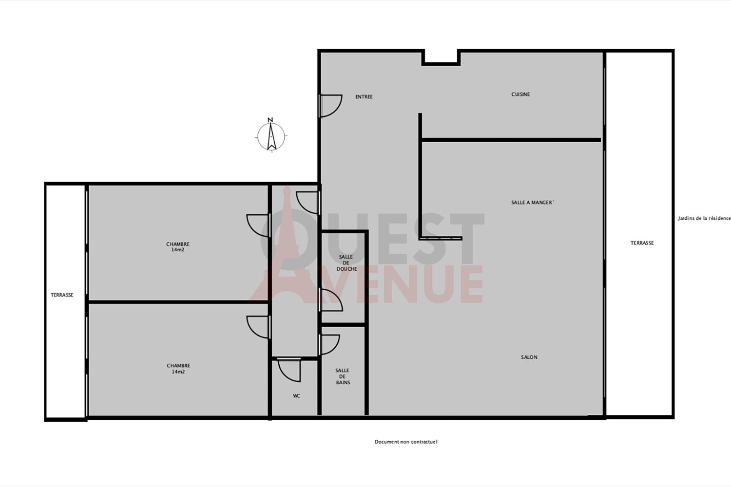 Photo Appartement Saint Cloud 4 pièce(s) 110 m2 image 6/6