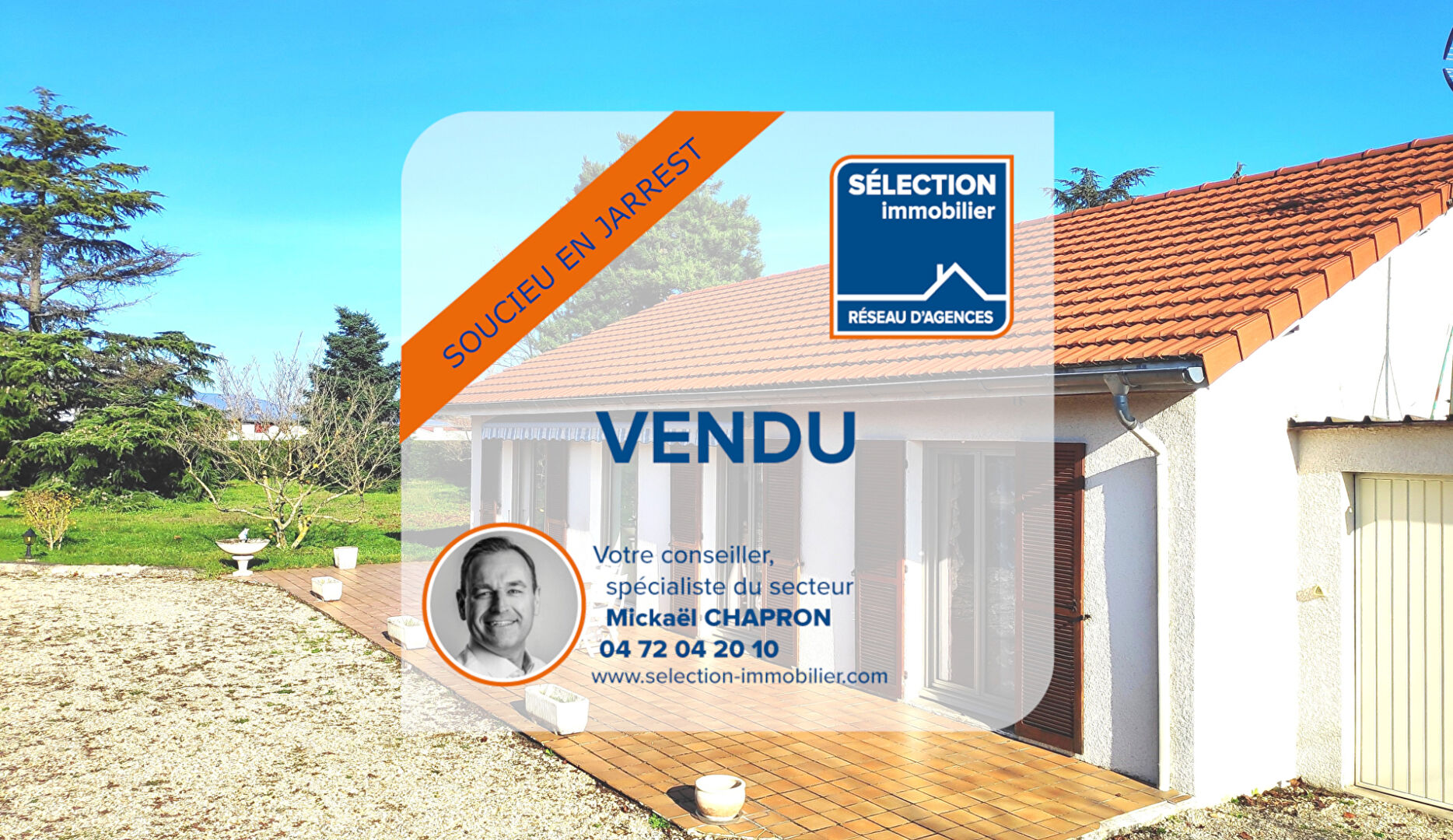 Maison de Plain Pied - 4 chambres - 1350m2 terrain