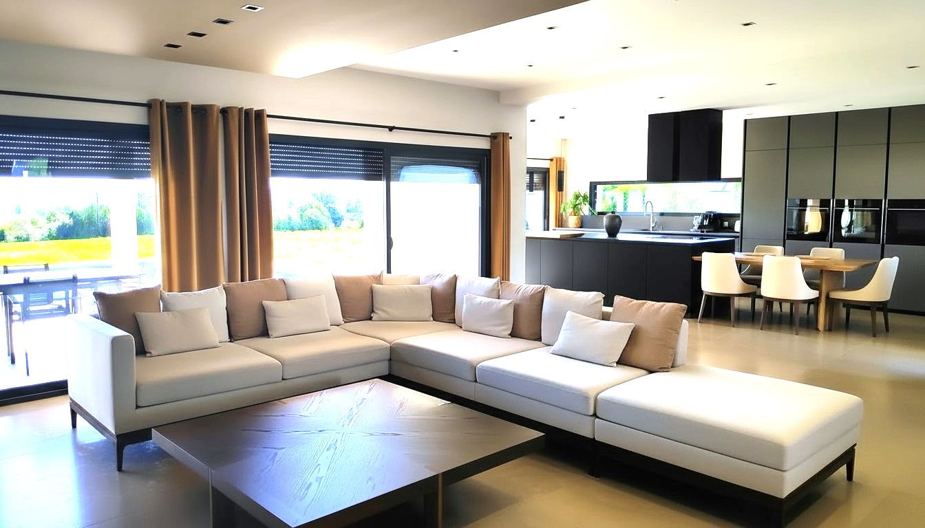 Photo Villa  Contemporaine - Taluyers - 160 m2 - 4 chambres - 1650m2 terrain image 5/6