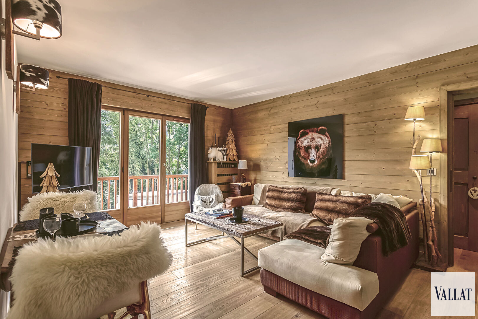 Photo Appartement T4 avec vue Mont-Blanc à Megève image 1/6