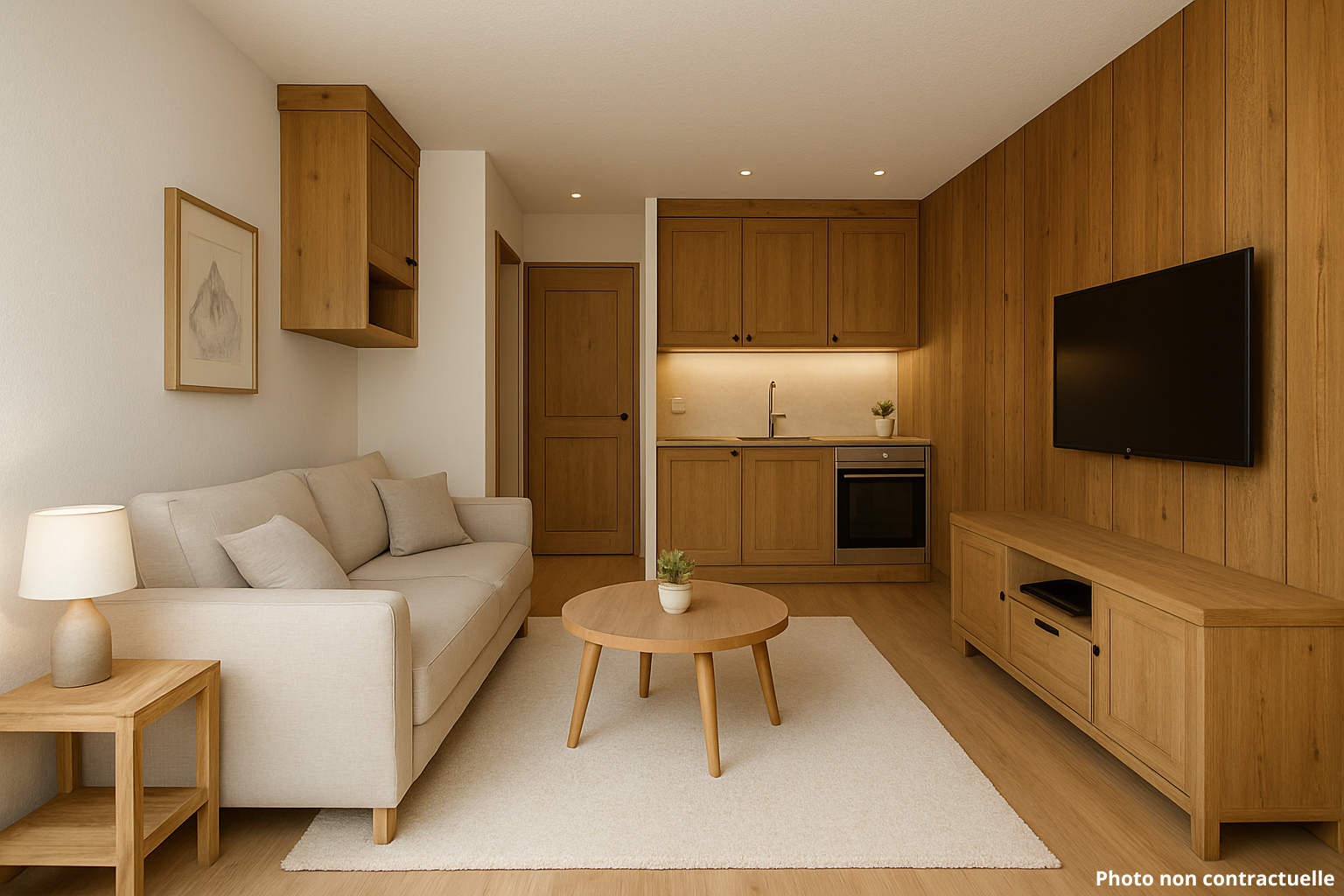 Photo Ski au pied: Studio avec balcon à Megève, Rochebrune A RENOVER image 2/4