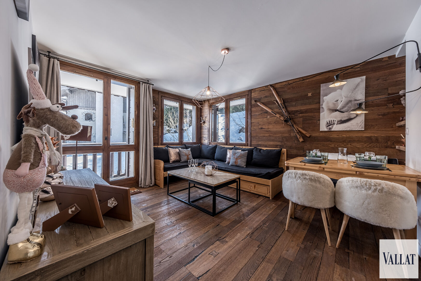 Photo Appartement familial  2 chambres sur les pistes de ski à Courchevel 1850 image 3/6