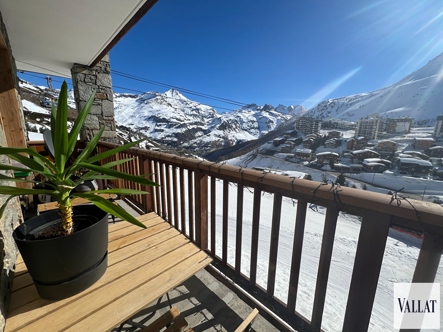 Tignes le Lac -Appartement Tignes 3 pièce(s) 56.05 m2  sur pistes avec garage fermé