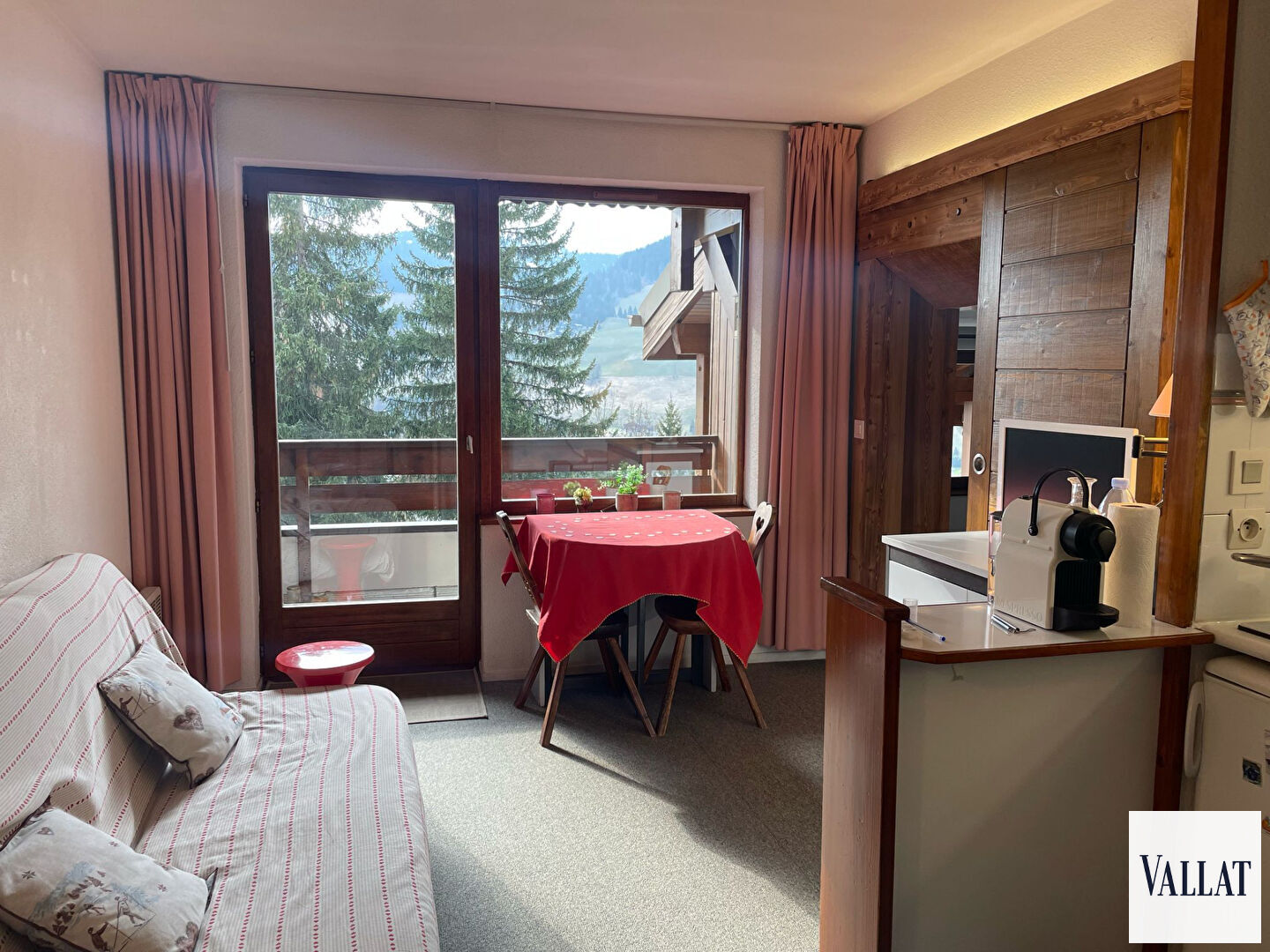 Photo Écrin de calme T2+cabine avec terrasse panoramique sur Megève image 4/6